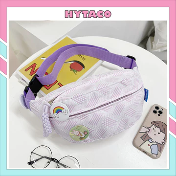 Women's Korean-Style Canvas Crossbody Bag – Multi-Pocket