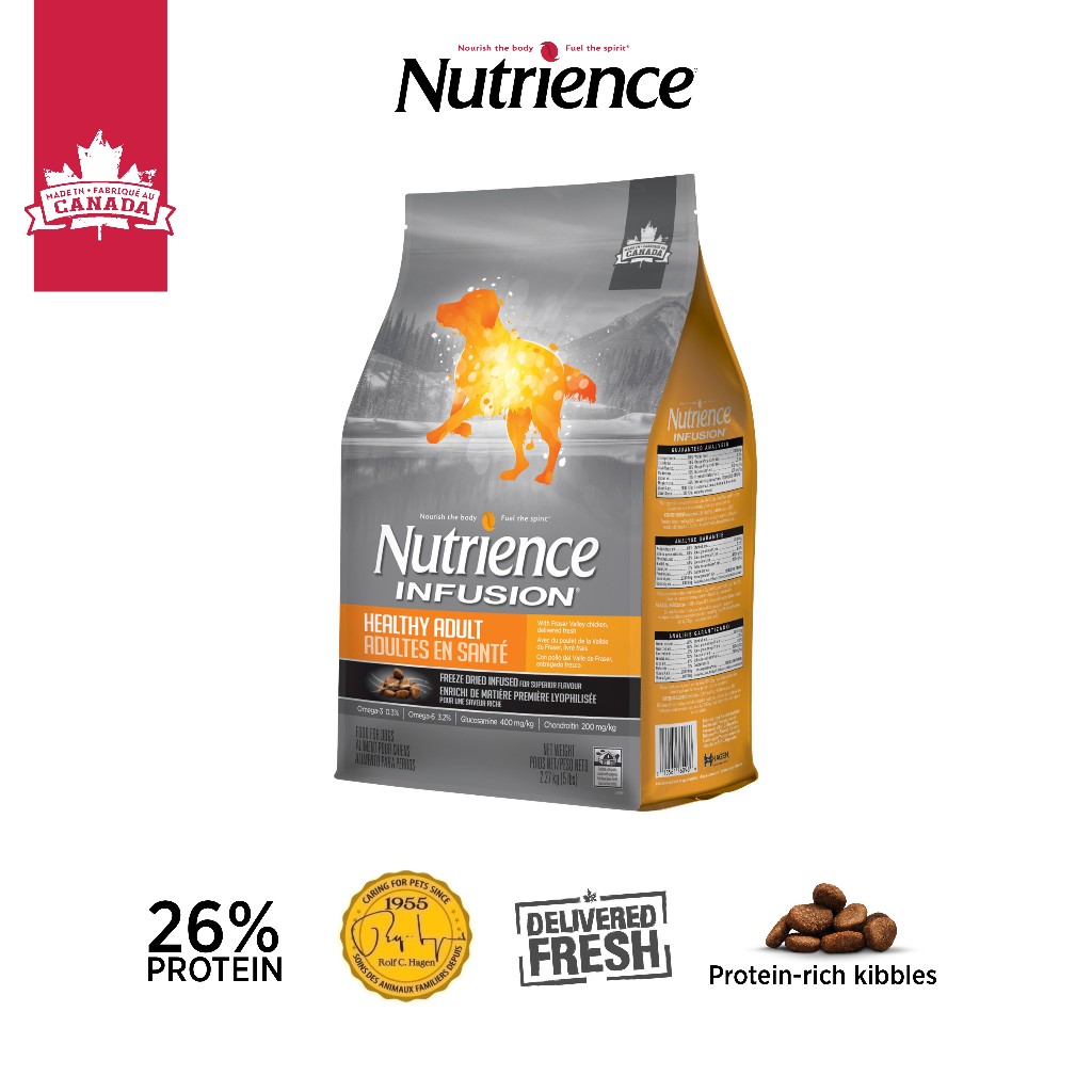 Ảnh Thức ăn cho chó trung bình lớn Nutrience Infusion Healthy Adult - thịt gà và rau củ trái cây 10kg 1