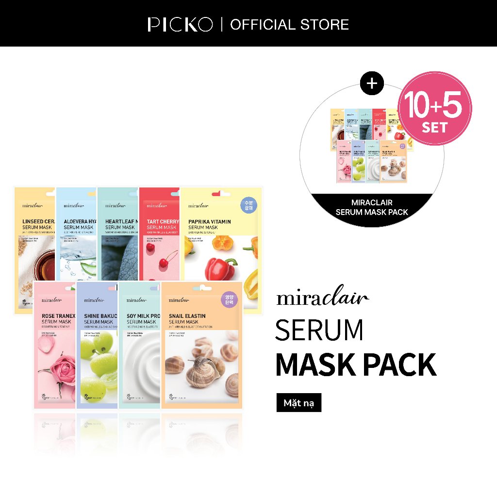 [QUÀ TẶNG KHÔNG BÁN] Mặt nạ dưỡng da thuần chay MIRACLAIR serum mask 23G