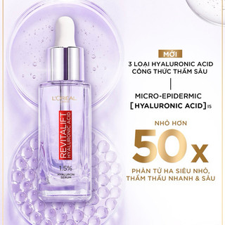 Tinh Chất Loreal Revitalift Pure Hyaluronic Acid 1.5% Serum Cấp ẩm Dưỡng sáng da 30ml