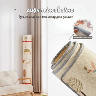Thảm Xốp Dày 1cm, 2cm Mẫu Mới 2026 Họa Tiết Ngộ Nghĩnh, Thảm Chơi Cho Bé Phủ Silicone Chống Thấm