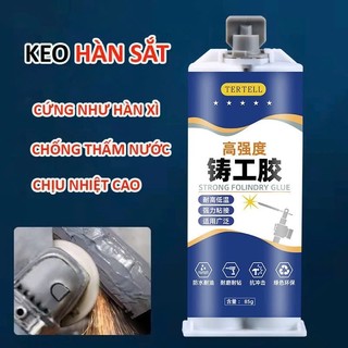 Keo Hàn Sắt AB 2 Thành Phần Chống Thấm Nước Chịu Nhiệt Cao | Keo Dán Kim Loại Siêu Cứng Vá Ống Nước