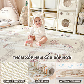 Thảm Xốp Dày 1cm, 2cm Mẫu Mới 2026 Họa Tiết Ngộ Nghĩnh, Thảm Chơi Cho Bé Phủ Silicone Chống Thấm