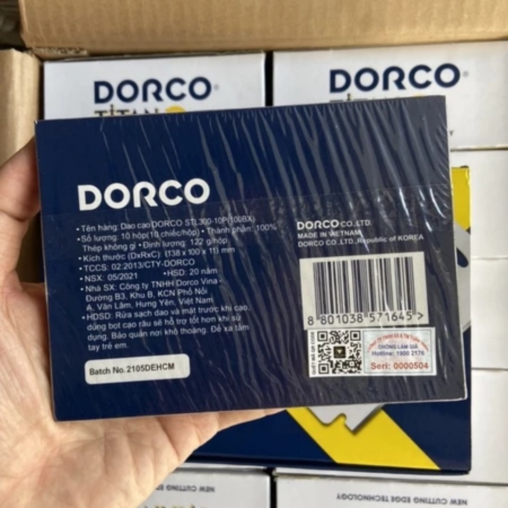 Dao lam Dorco Titan/LANFEI Hộp 100 lưỡi FE123