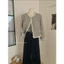 Triangle - French Tweed Jacket (Cân nhắc kỹ, return is not welcomed) Áo khoác dạ tweed Hàn Quốc phong cách Pháp