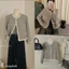 Triangle - French Tweed Jacket (Cân nhắc kỹ, return is not welcomed) Áo khoác dạ tweed Hàn Quốc phong cách Pháp