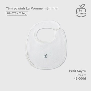 La pomme AW2024 BST sơ sinh La Pomme mềm mịn - Newborn Trắng cho bé