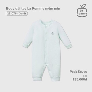 La pomme AW2024 BST sơ sinh La Pomme mềm mịn - Newborn  Xanh cho bé