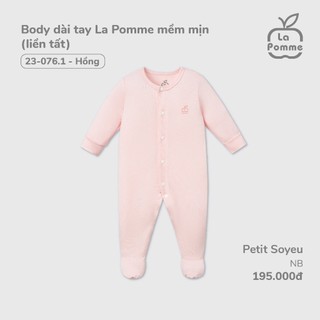 La pomme AW2024 BST sơ sinh La Pomme set sơ sinh mềm mịn