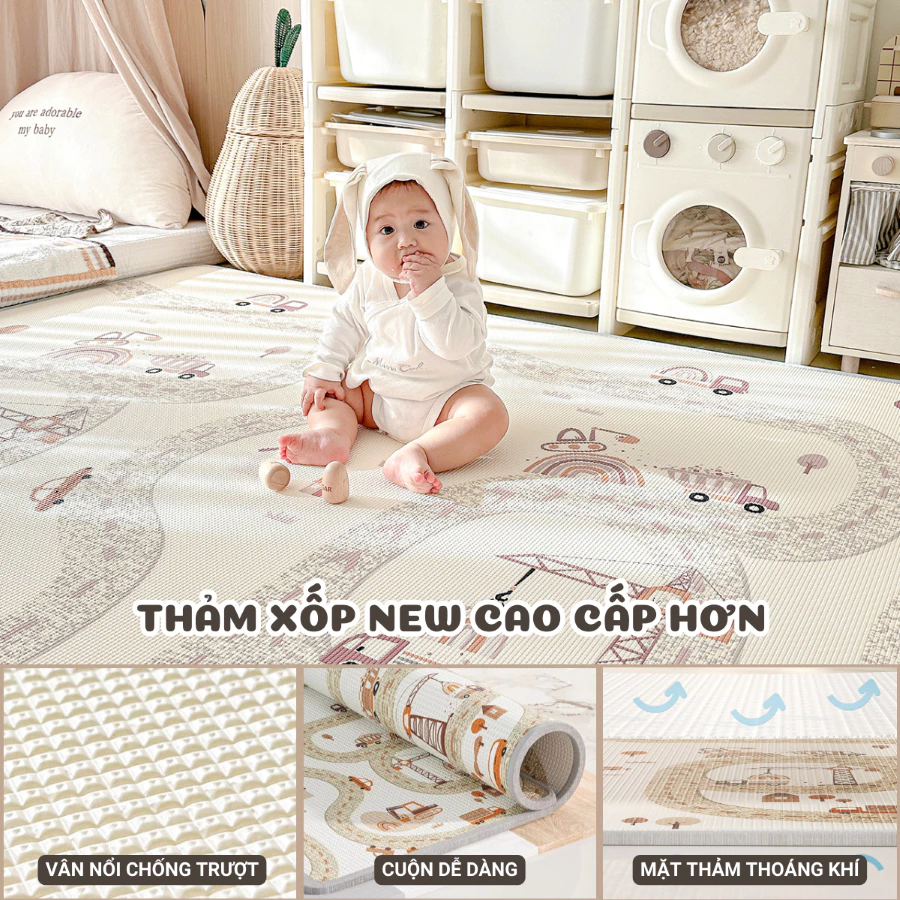 Thảm Xốp Cho Bé Pakey Chống Nước