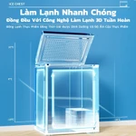 Tủ đông mini 65 lít Tủ trữ đông sữa mẹ,thịt,cá,Làm đá nhanh Có 5 mức nhiệt độ Tiết kiệm năng lượng BH 1 năm — ảnh 3