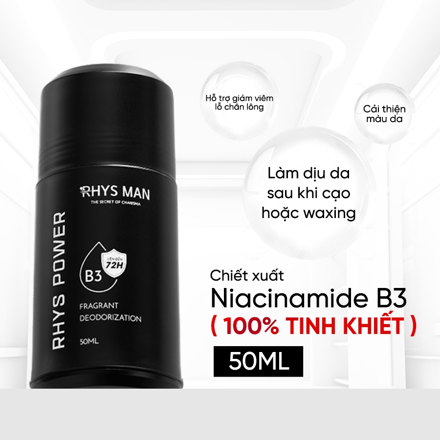 Ảnh Lăn khử mùi RHYS MAN khử mùi kiểm soát mồ hôi Rhys Power 50ml 4