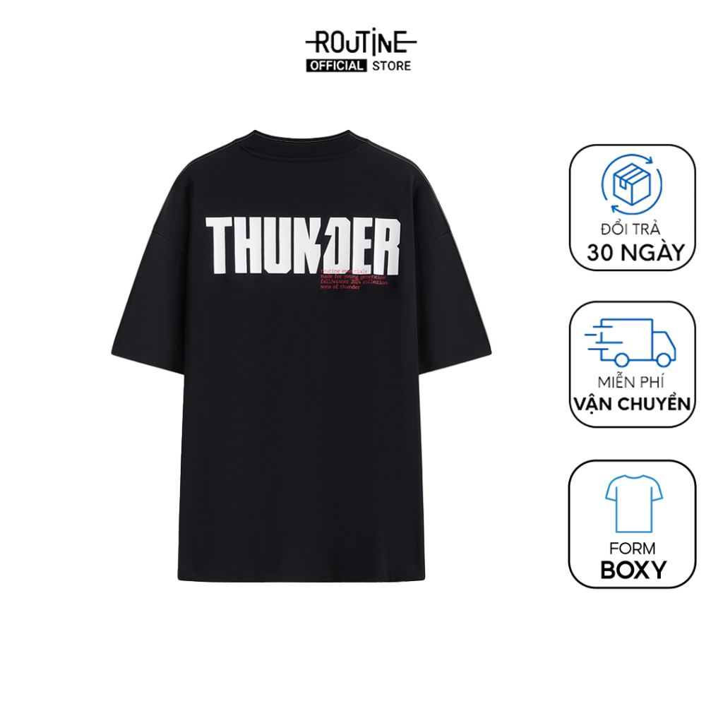 Áo Thun Tay Ngắn Nam In Hình Form Boxy - Routine 10F24TSS035 | Shopee ...