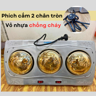 Đèn sưởi nhà tắm Chefman Công suất 825W tiết kiệm điện, Bóng hồng ngoại sưởi ấm nhanh, không khô da