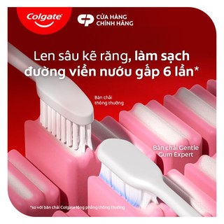 Bộ 4 Bàn chải Colgate Gentle Gum Expert lông dày siêu mềm, ôm sát nướu, giảm chảy máu nướu