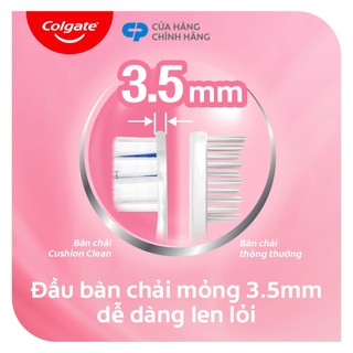 Combo 6 Bàn chải Colgate Gentle Cushion Clean lông chải siêu dày tạo bọt mịn