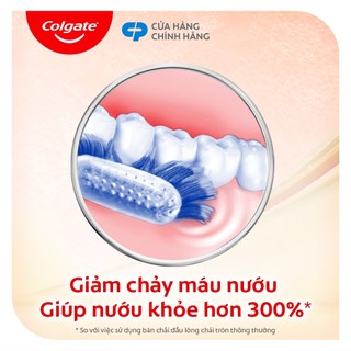 Bàn chải Colgate SlimSoft Advanced ngăn chảy máu nướu khoáng núi lửa siêu mềm mảnh