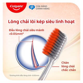 Bộ 3 bàn chải Colgate SlimSoft Advanced khoáng núi lửa siêu mềm mảnh chăm sóc nướu