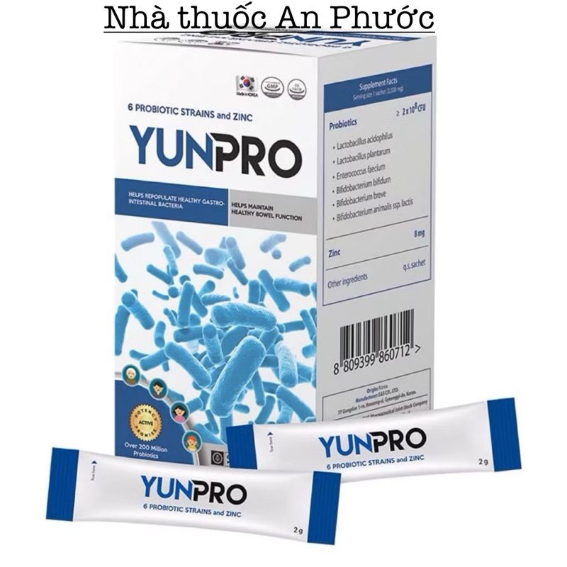 MEN VI SINH YUNPRO bổ sung lợi khuẩn, tăng cường hệ vi sinh đường ruột ...
