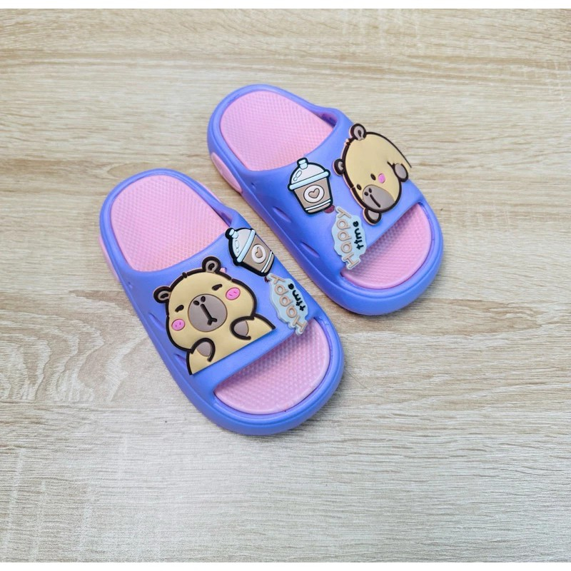 Dép bánh mì thời trang hình CapyBara cho bé trai và bé gái hàng cao cấp siêu xịn cho bé từ 2-9 tuổi