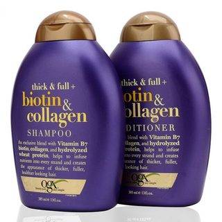 Combo Dầu Gội và Xã Biotin & Collagen OGX Chính Hãng Mỹ, 385ml, Không có vòi