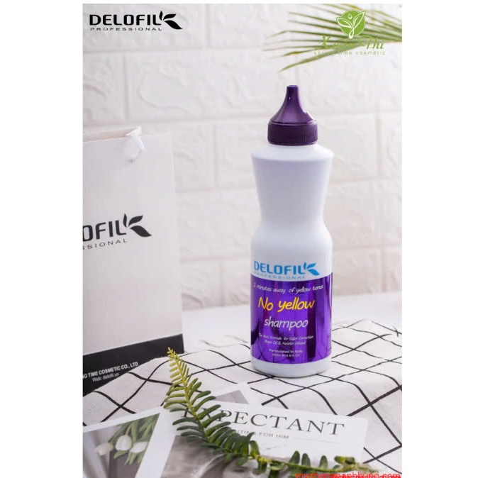 Dầu Gội Tím Khử Vàng Nhuộm Bạch Kim Delofilk | Made in Italy | 500ml