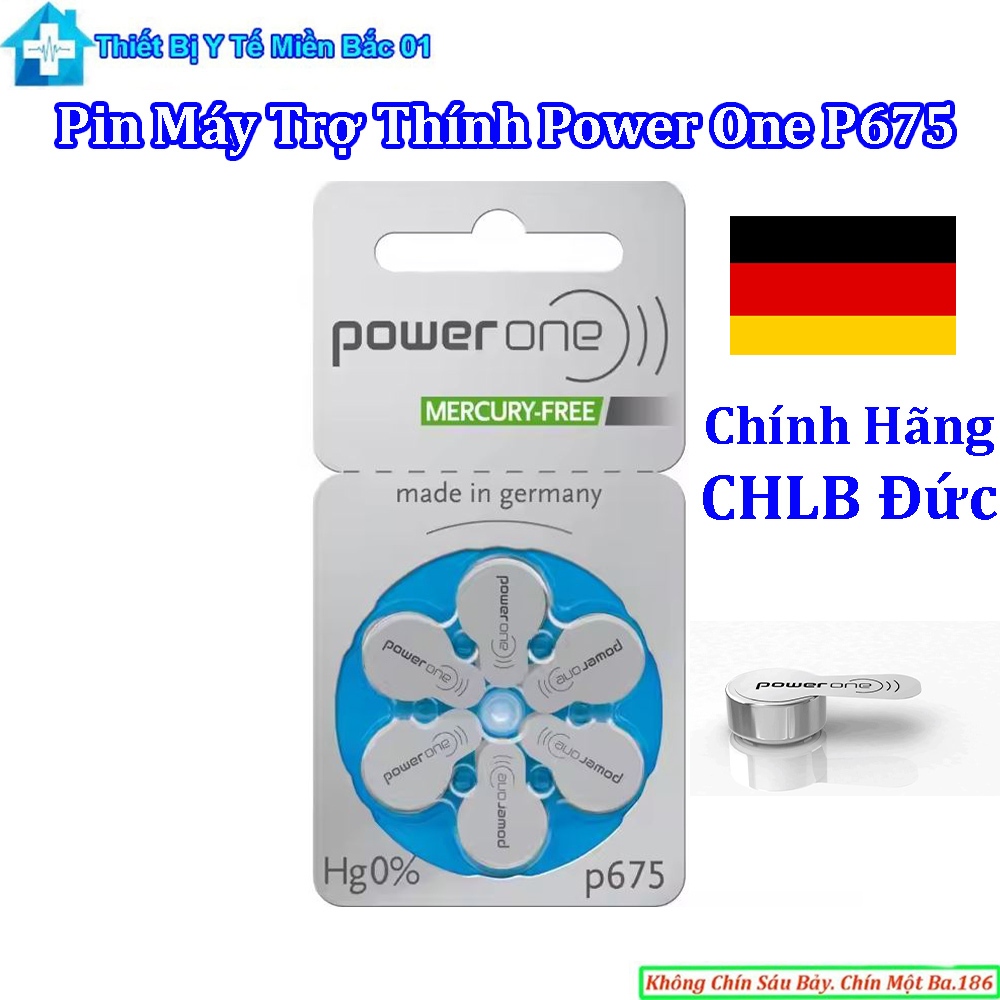 Pin Máy Trợ Thính Power One 675 Vỉ 6 Viên | Shopee Việt Nam