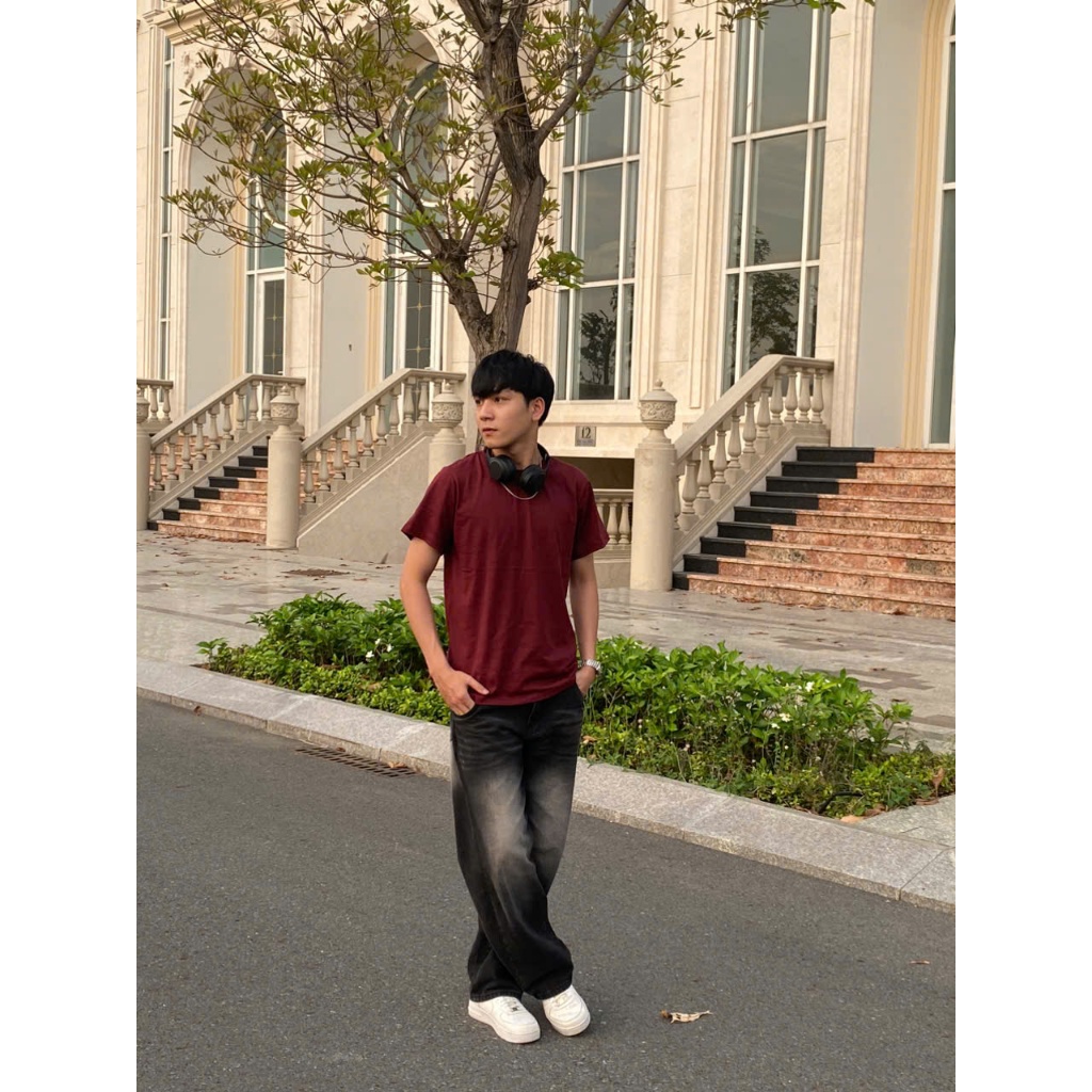 áo thun nam nữ cổ tròn tay ngắn cotton thoáng mát