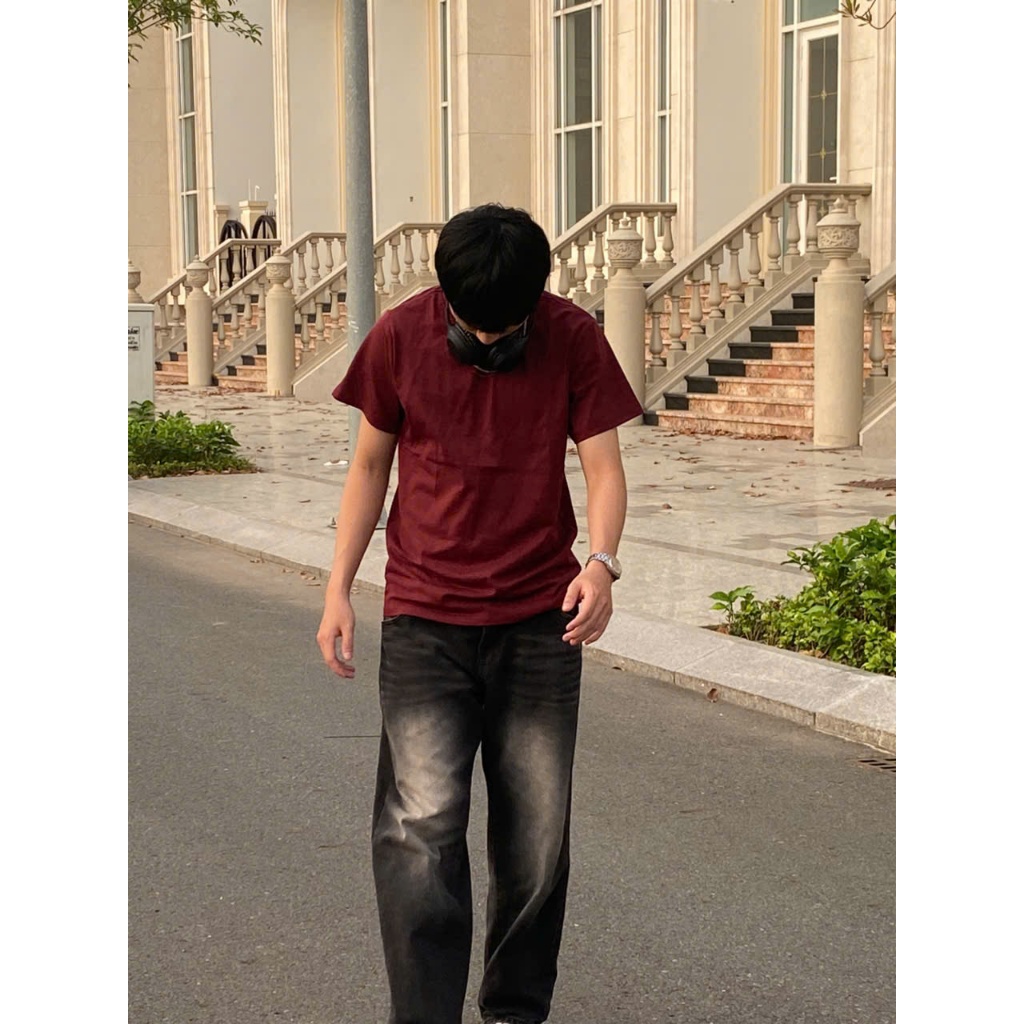 áo thun nam nữ cổ tròn tay ngắn cotton thoáng mát