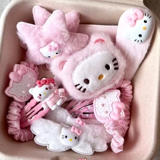 Kẹp Tóc 14 Chi Tiết hellokitty Mỏ Vịt Kẹp Kết Hợp Cô Gái Nhật Bản kT Mèo Hoạt Hình Phụ Kiện Tóc bên kẹp tóc 🌌FREESHIP🌌