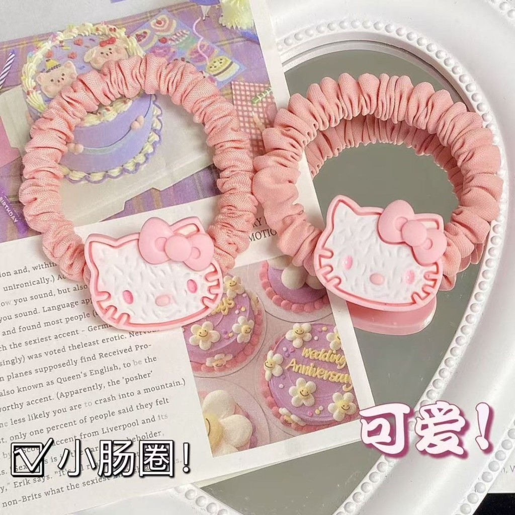 Set kẹp tóc 14 Chi Tiết hellokitty Mỏ Vịt Mèo Hoạt Hình Phụ Kiện Tóc xinh