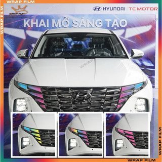 Decal dán đổi màu đèn Tucson 2022-2024 form cũ -  Decal dán mâm Tucson (Turbo) - Giá bao gồm 5 bánh