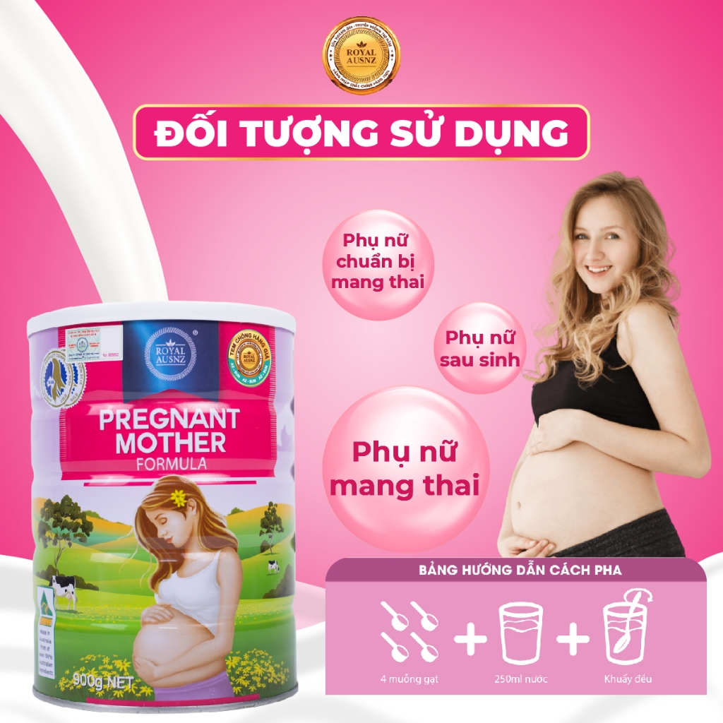 Ảnh DEAL LIVE - Sữa Bột Hoàng Gia Pregnant Mother Formula Dành Cho Phụ Nữ Mang Thai Royal AUSNZ 900g 1