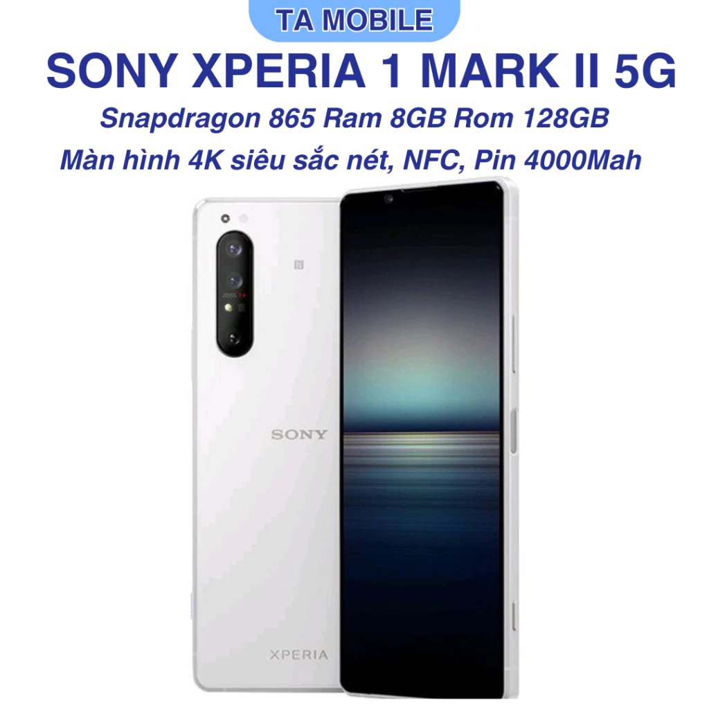 Điện Thoại Sony Xperia 1 Mark II – Màn OLED 4K HDR+, Snapdragon 865, RAM 8GB ROM 128GB, Camera ZEISS