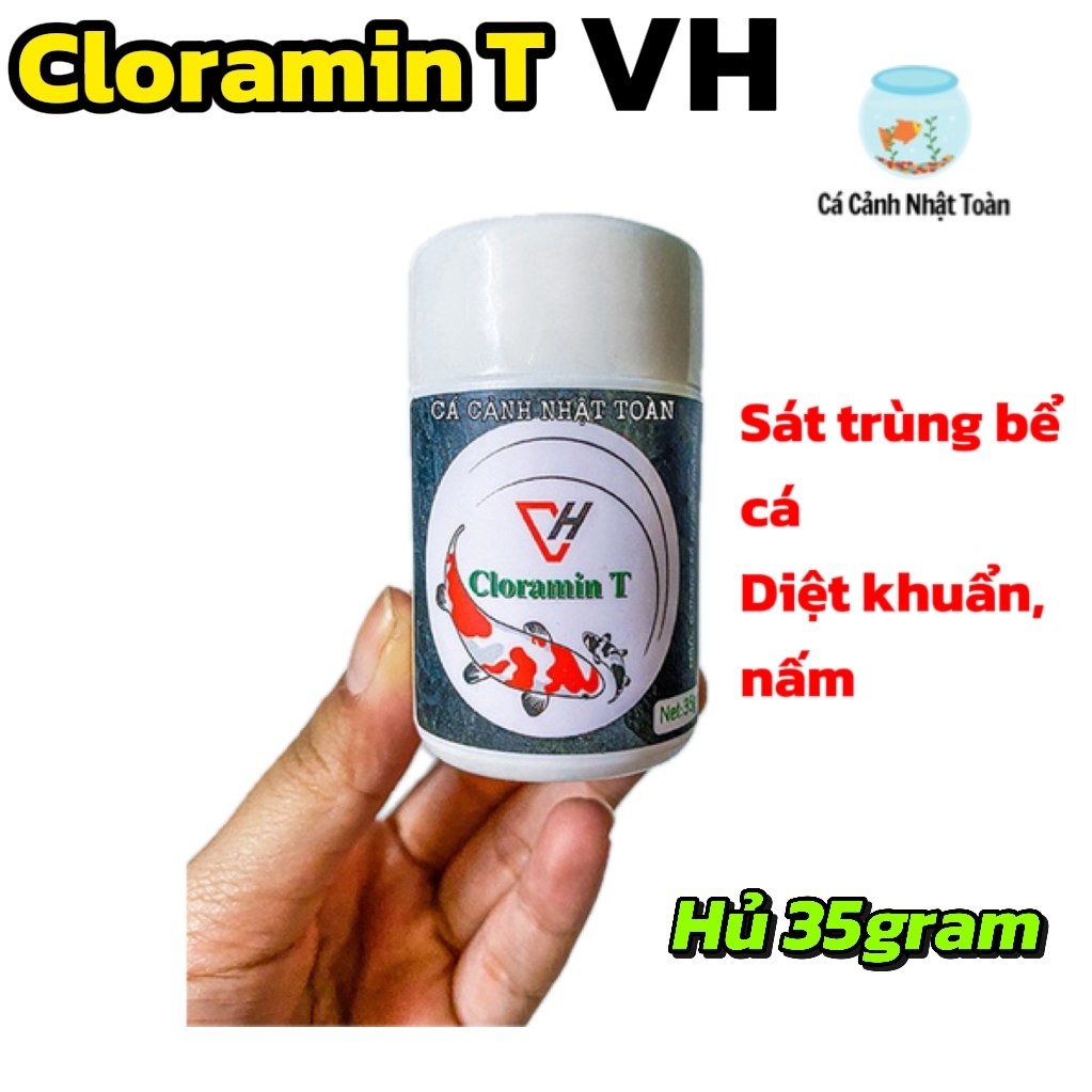 CLORAMIN T SÁT TRÙNG NGỪA NẤM CHO BỂ CÁ CẢNH VH 35G