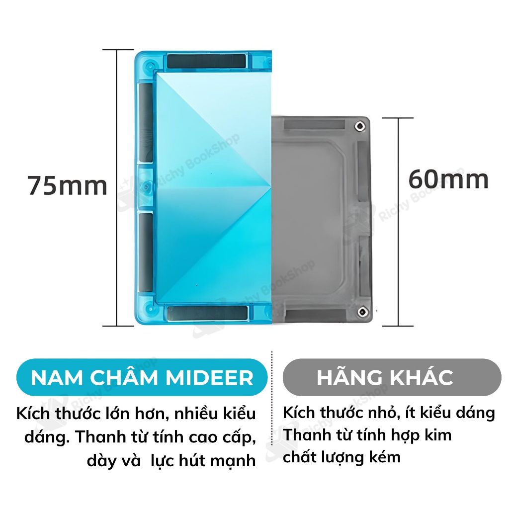 Đồ Chơi Xếp Hình Nam Châm Sắc Màu Phản Chiếu Ánh Sáng - Colorful Magnetic Tiles Mideer