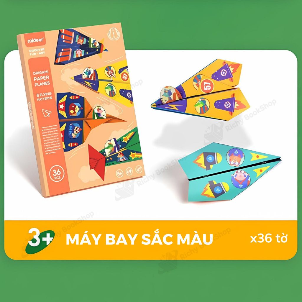 Giấy gấp Origami Thủ Công Các Con Vật Mideer ORIGAMI PAPER ANIMALS, Đồ Chơi Thủ Công Cho bé