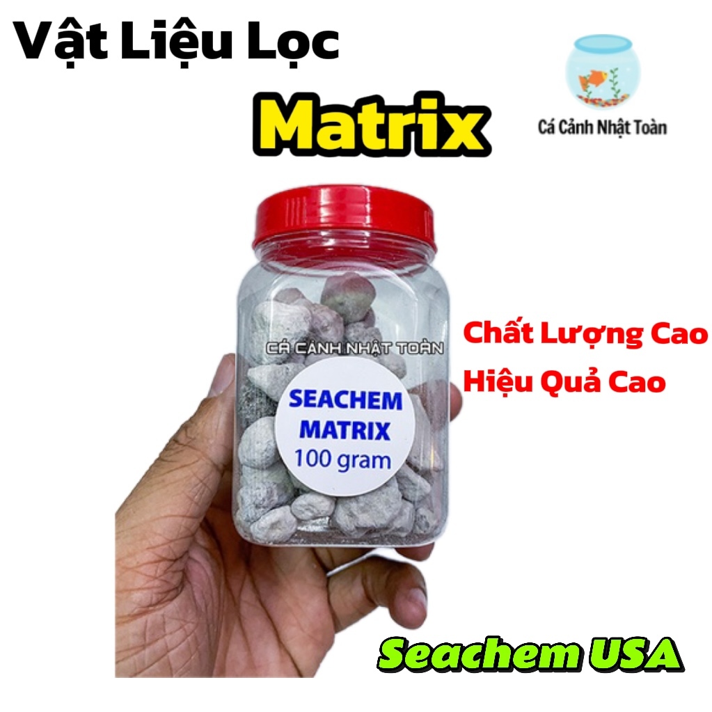 50G ĐÁ MATRIX SEACHEM VẬT LIỆU LỌC VI SINH HỒ CÁ GIÚP TRONG NƯỚC