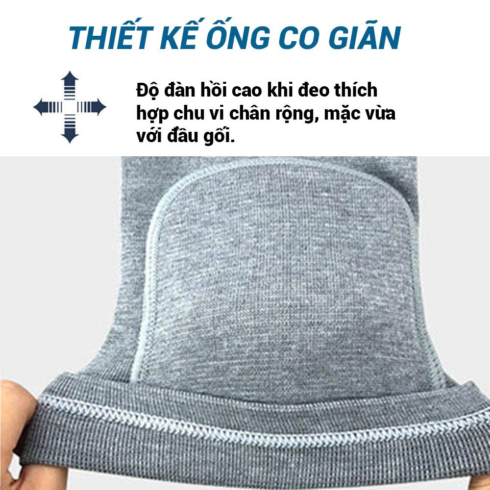 Bó Gối Thun Co Giãn AOLIKES Có Đệm Mút Chống Chấn Thương Gối (1 Cặp) - Phụ kiện thể thao, Băng Gối