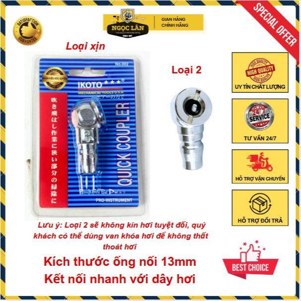 Đầu bơm xe honda, đầu bơm hơi nhanh loại 2, loại tốt