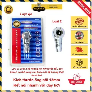 Đầu bơm xe honda, đầu bơm hơi nhanh loại 2, loại tốt