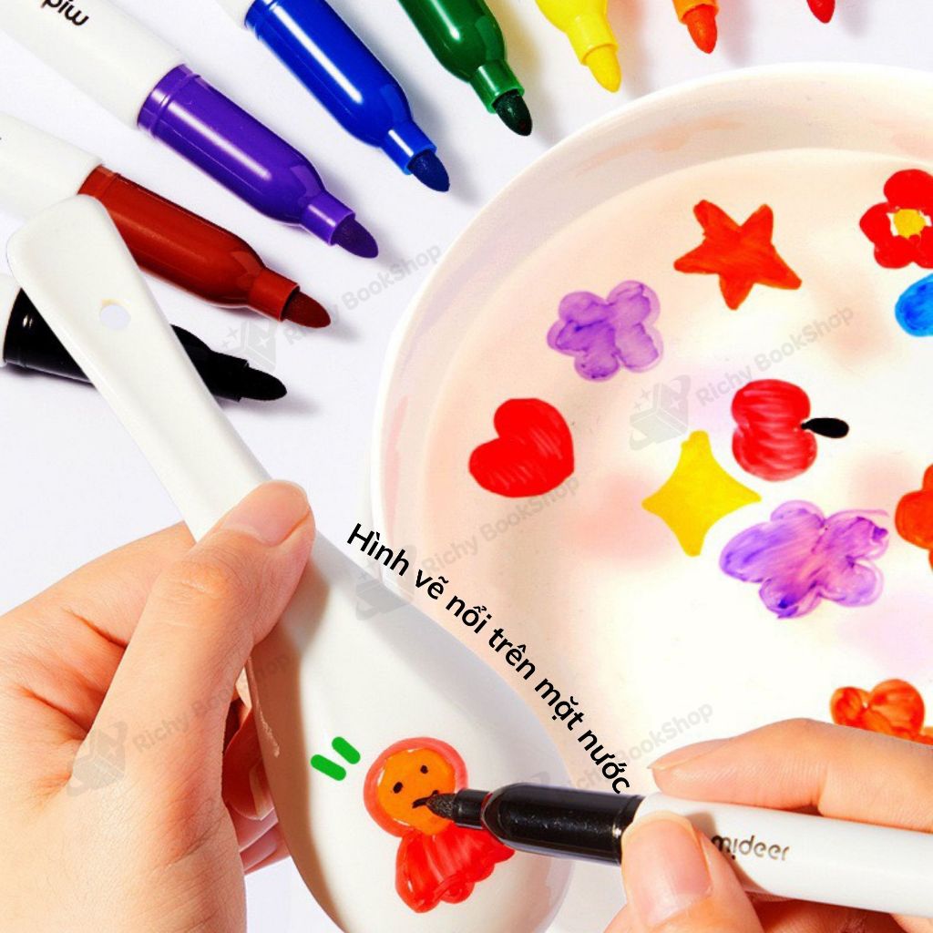 Bút Dạ Bảng Trắng Sáng Tạo 8 màu Mideer Little Artist - Whiteboard Maker
