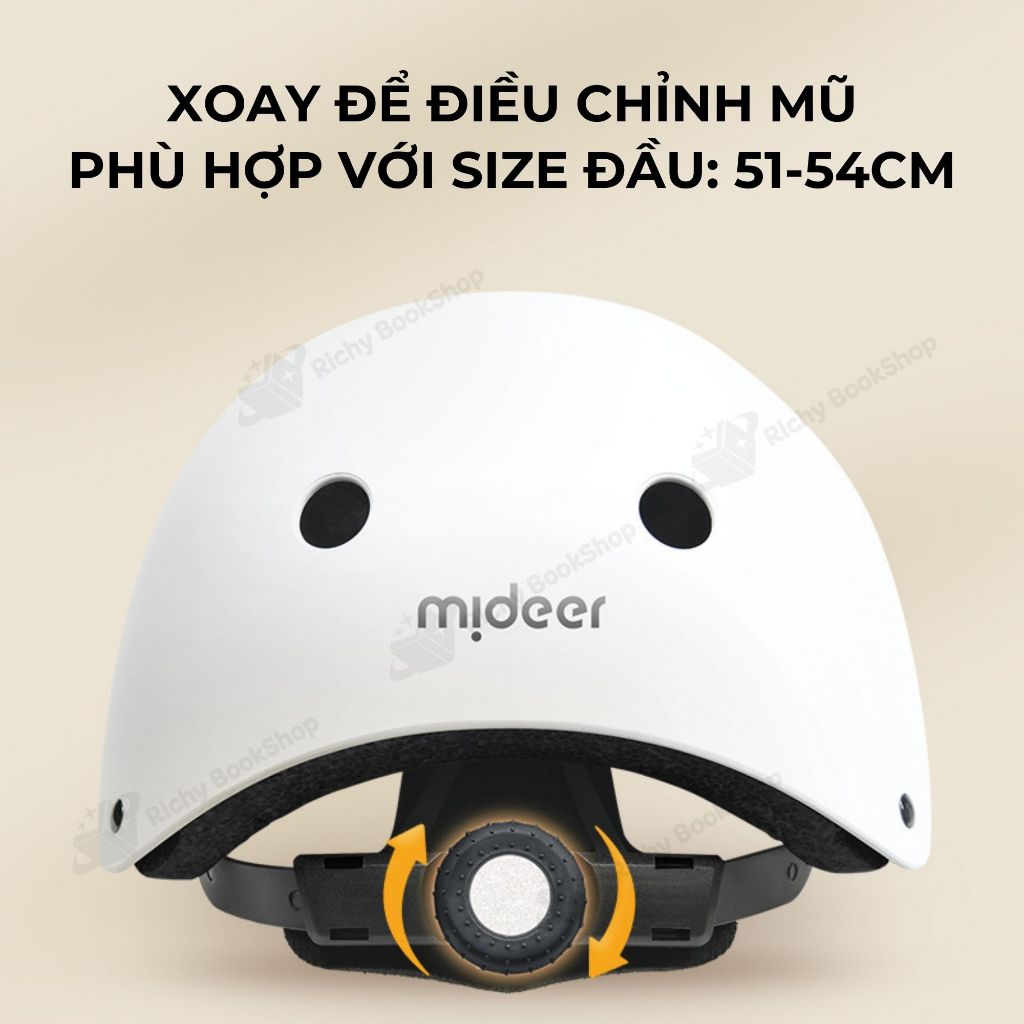 Mũ bảo hiểm và đồ bảo hộ cho bé Mideer