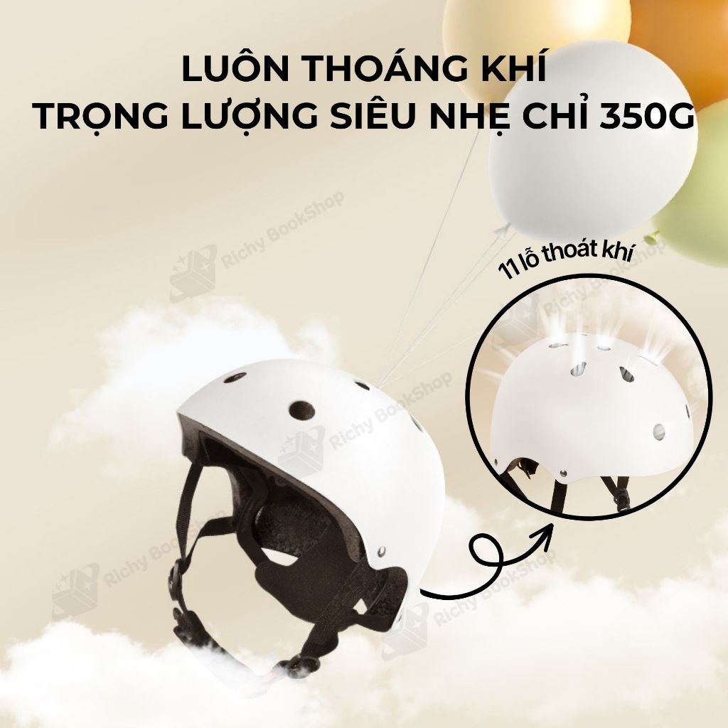 Mũ bảo hiểm và đồ bảo hộ cho bé Mideer