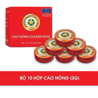 [SÉT 10 lọ ] Cao Sao Vàng Danaphar Hộp 3gr giảm đau đầu, say tàu xe, cảm cúm, côn trùng đốt
