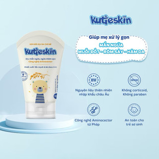 [CHÍNH  HÃNG]:KEM BÔI DỊU DA Kem mẩn ngứa Kutieskin giúp chống viêm, kháng khuẩn, giảm ngứa, dịu mẩn đỏ, dưỡng ẩm cho da