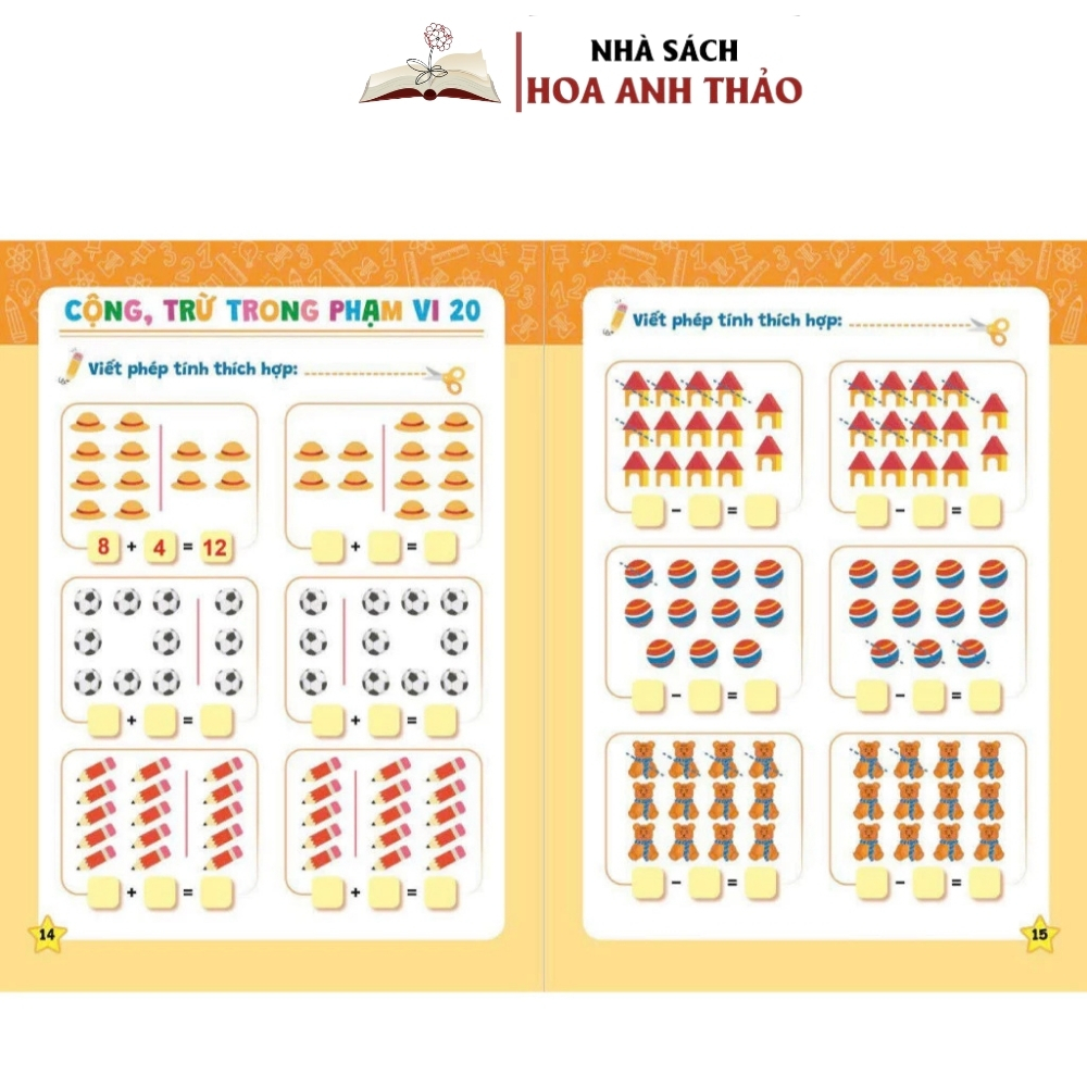 Ảnh Sách - Rèn Kỹ Năng Cộng Trừ Trong Phạm Vi 20 - Giúp Tính Toán Nhanh Cho Trẻ 4-6 Tuổi 1