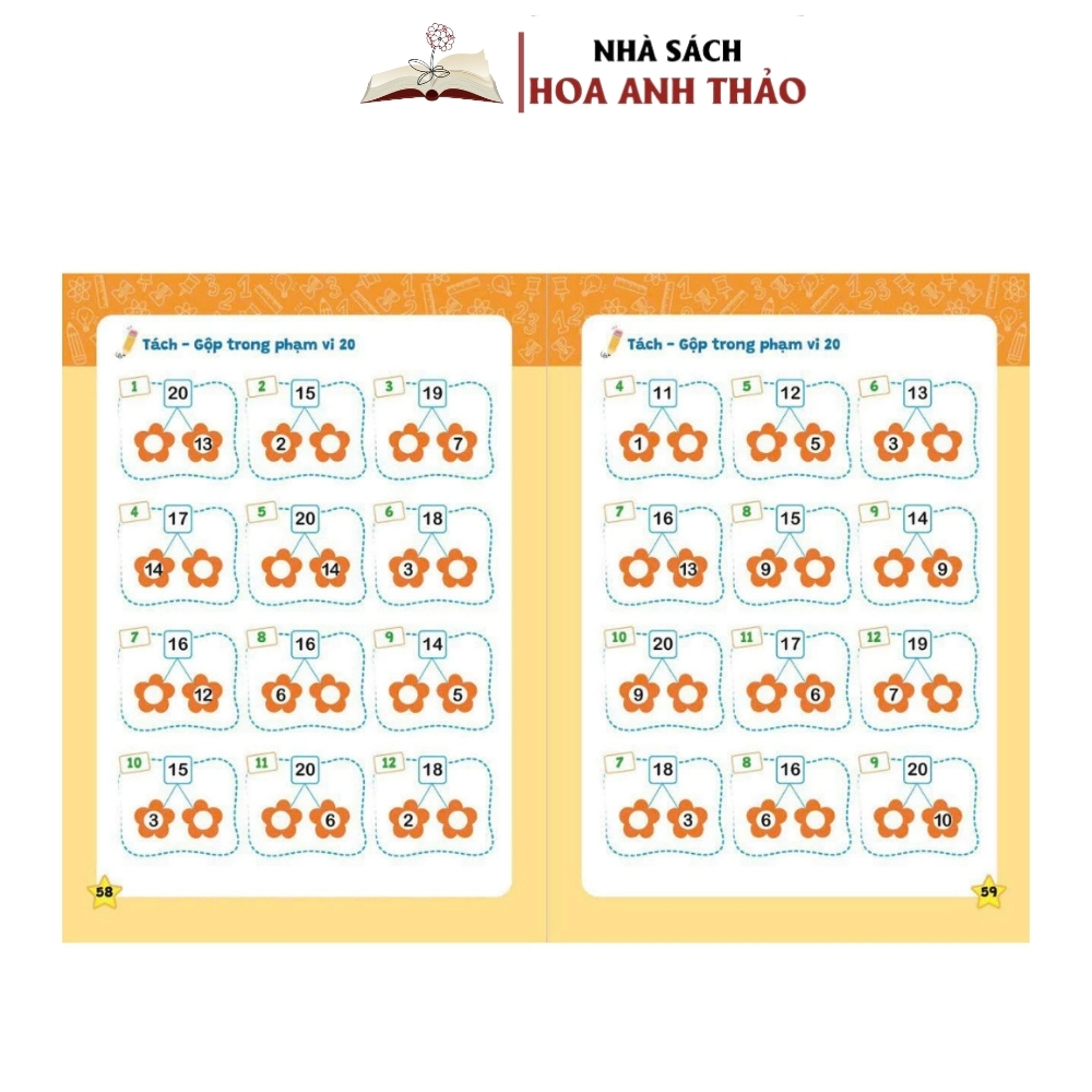 Ảnh Sách - Rèn Kỹ Năng Cộng Trừ Trong Phạm Vi 20 - Giúp Tính Toán Nhanh Cho Trẻ 4-6 Tuổi 3