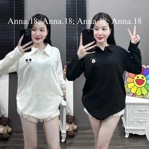 ÁO THUN POLO FORM RỘNG IN PÉT 5D ( POLO _ MICKY ) TOP NAM NỮ CHẤT COTTON KHÔ