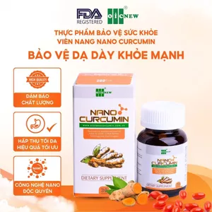 Thực Phẩm Bảo Vệ Sức Khỏe Dạ Dày OIC NEW Nano Curcumin Hàng Xuất USA Hỗ Trợ Tiêu Hóa Lọ 30 Viên